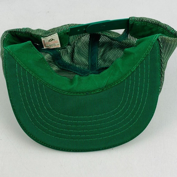 Vintage Boston Celtics Lucky Trucker Hat Snapback White Green Mesh Adjustable - Picture 6 of 8
